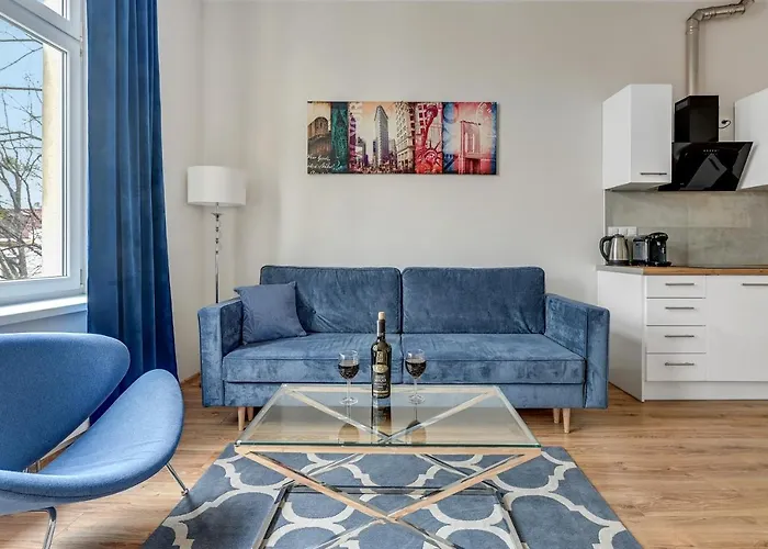 Blue Mandarin Iii Haffnera Lägenhet Sopot